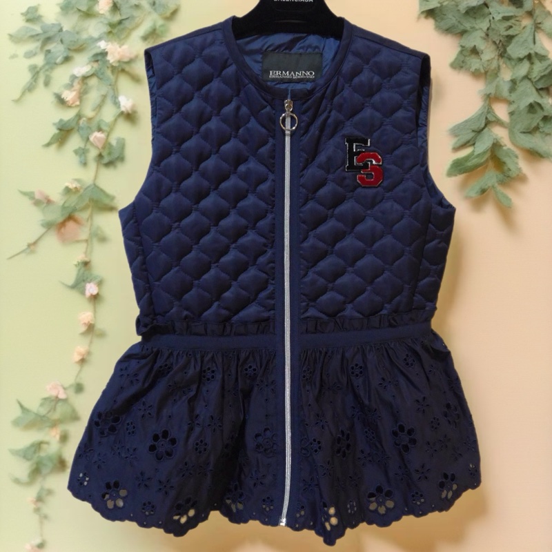 ERMANNO SCERVINO藍色背心外套-4