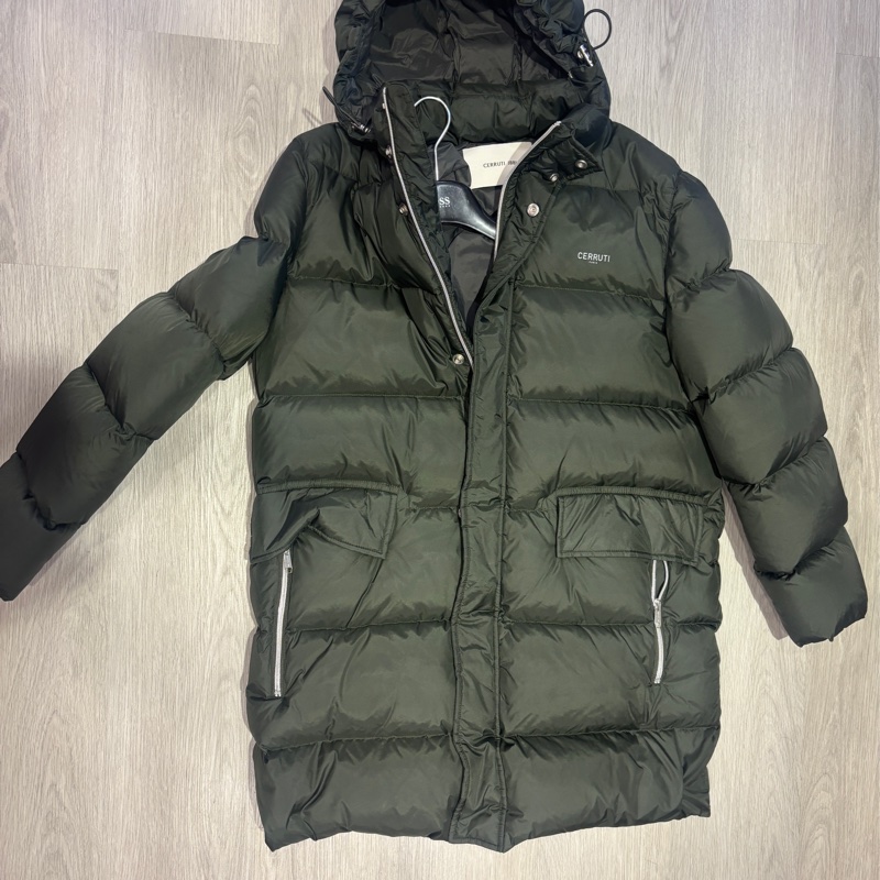 9.9成新 CERRUTI 1881稍長版（遮半屁股）羽絨外套-5