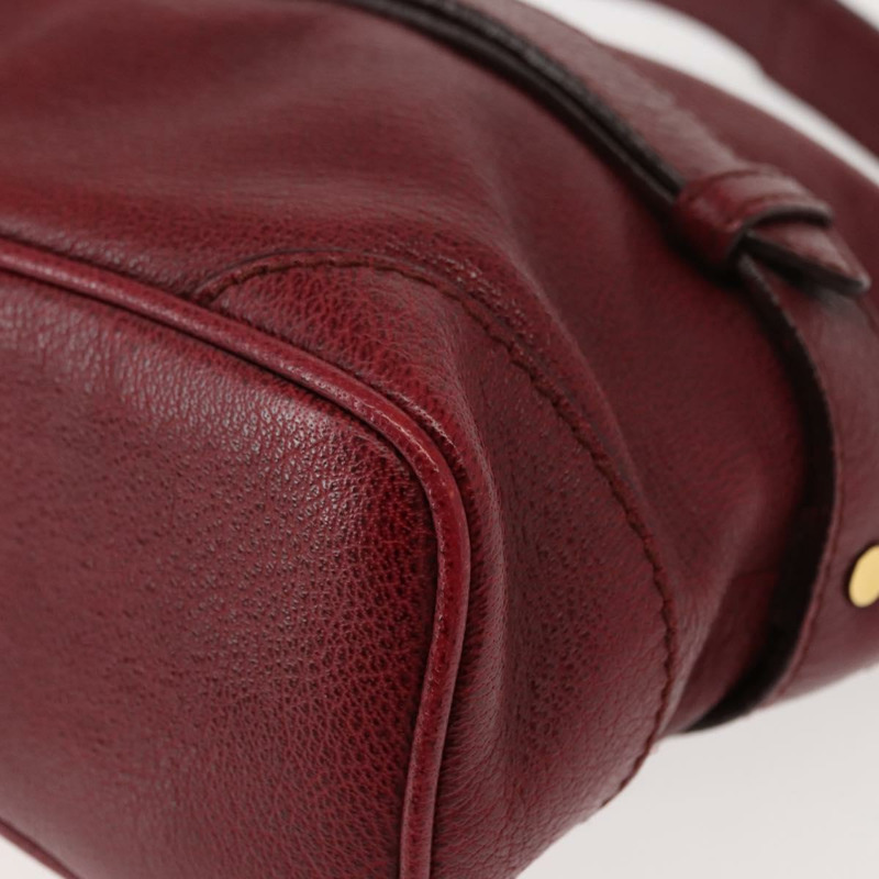 【日本直送】BURBERRY 紅色金色皮革單肩包 正品 146940-13