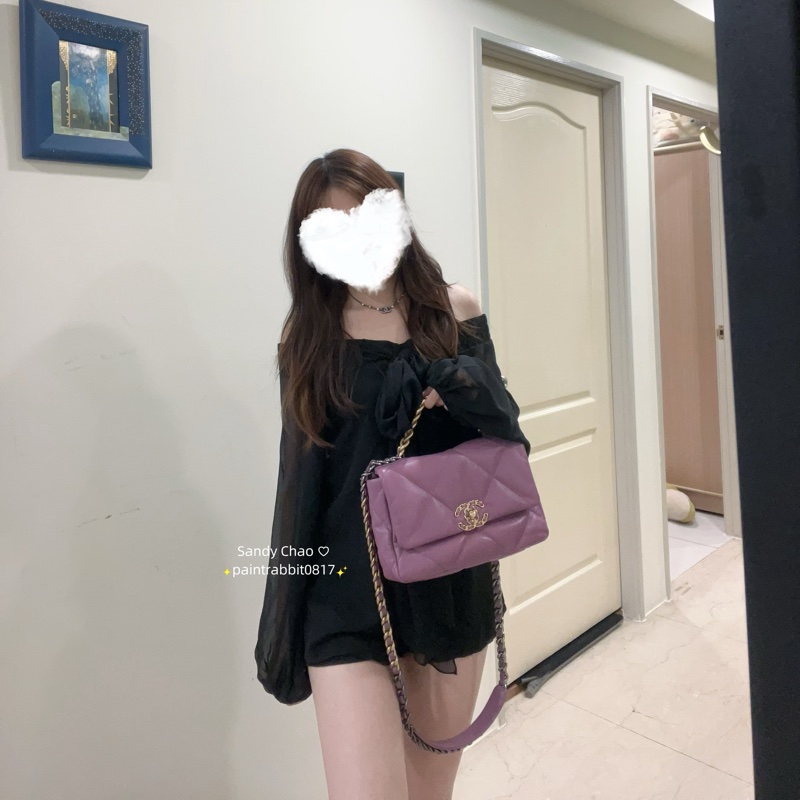 ෆ Chanel 19bag 香芋紫-1