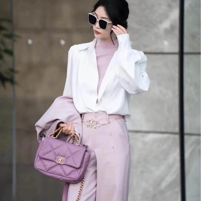 ෆ Chanel 19bag 香芋紫-5