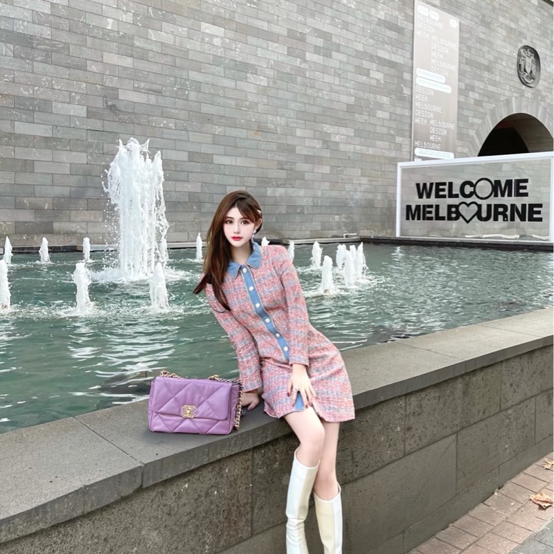 ෆ Chanel 19bag 香芋紫-6