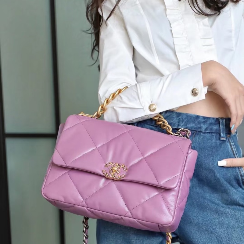 ෆ Chanel 19bag 香芋紫-7