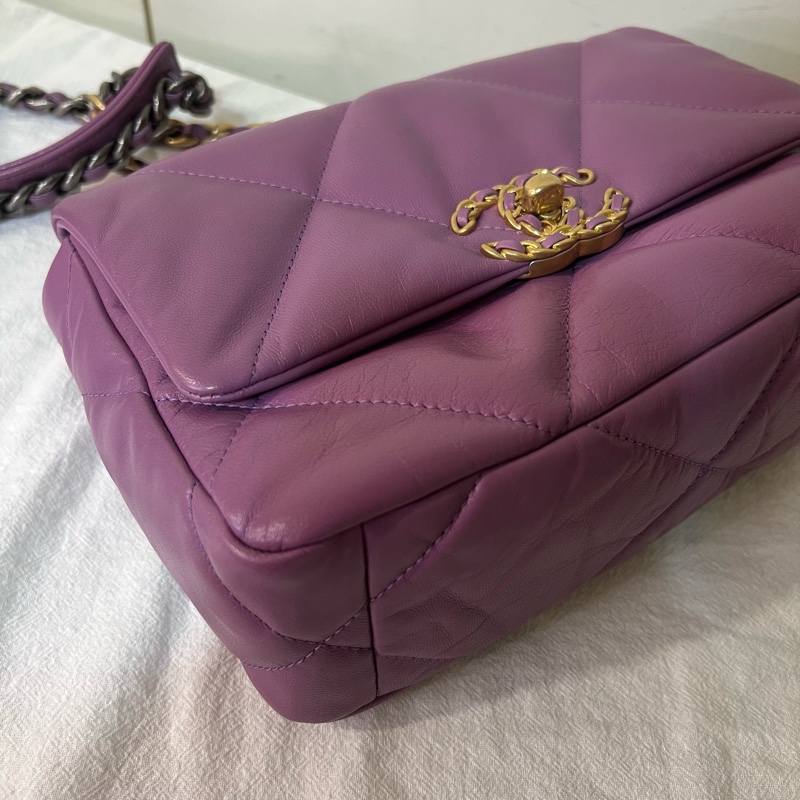 ෆ Chanel 19bag 香芋紫-11