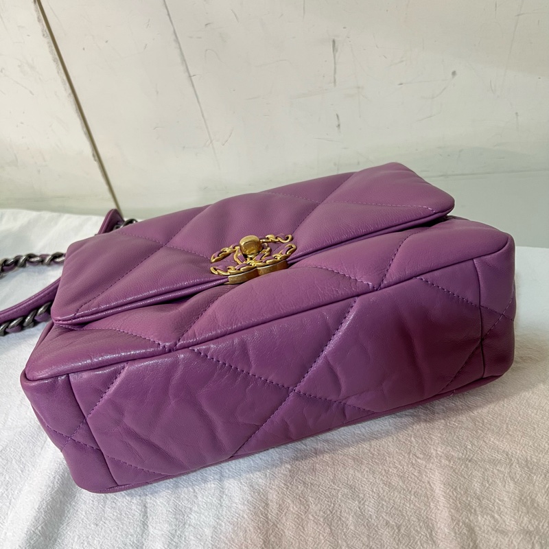 ෆ Chanel 19bag 香芋紫-12