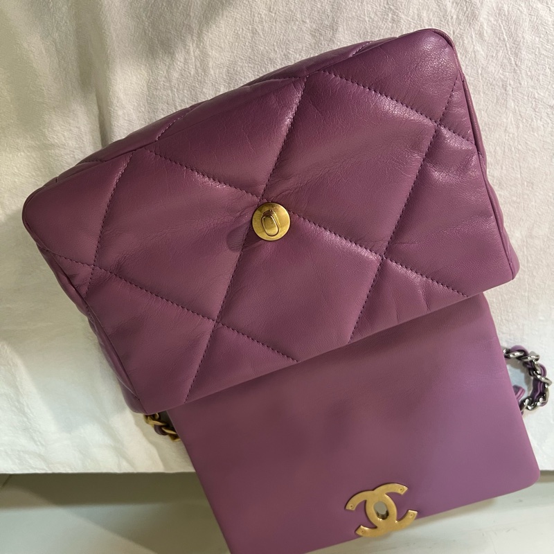 ෆ Chanel 19bag 香芋紫-22