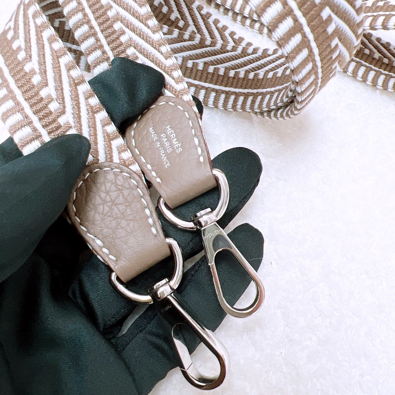 Hermes mini evelyne K 大象灰銀扣-10