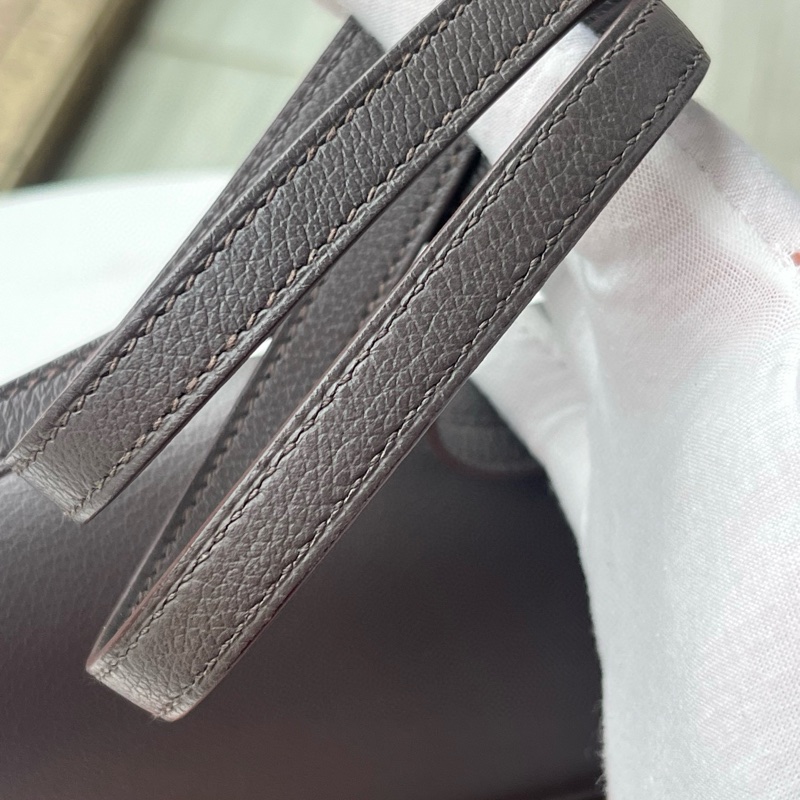 🌈Hermes🧡Mini Roulis 19🧡石器灰金扣🧡99新🌈Evercolor皮🌟-7