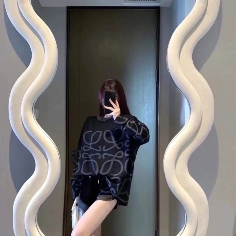 Loewe 毛巾部提花logo針織毛衣-4