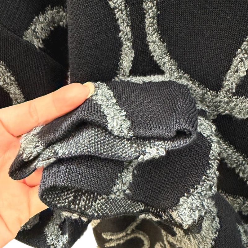 Loewe 毛巾部提花logo針織毛衣-12