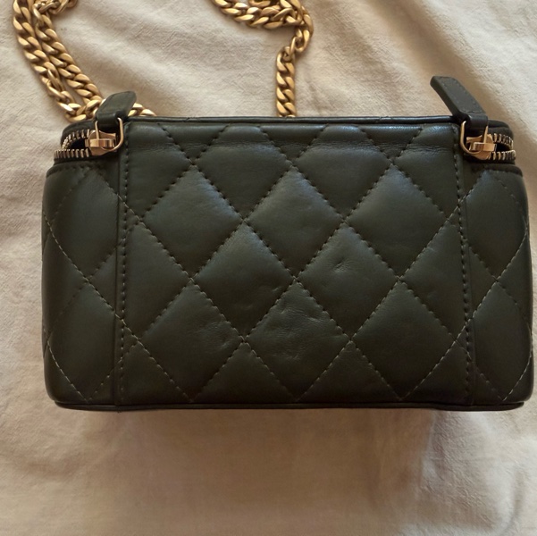 CHANEL Vanity Case Handle 斜背 化妝箱 晶片款-7