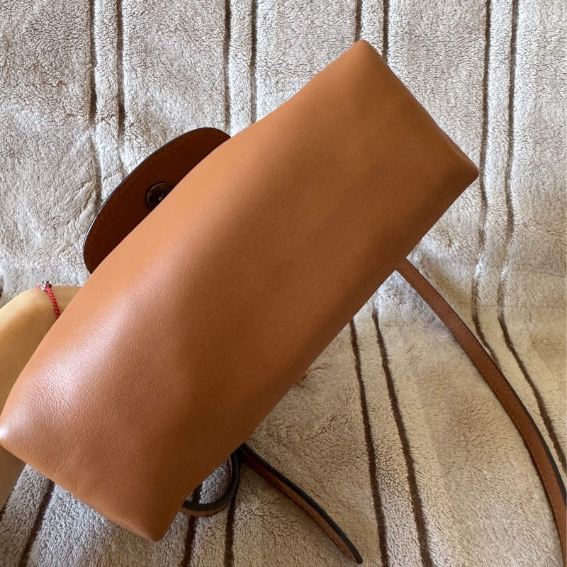 Longchamp Le Pliage Xtra XS 全牛皮斜背包 2025腰果色-7