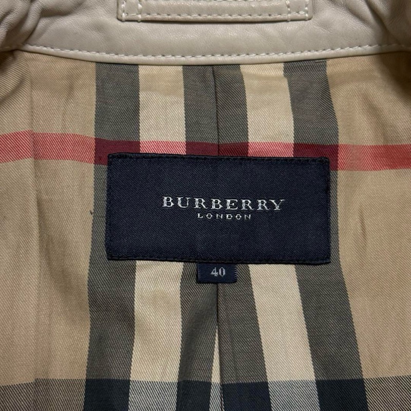 Burberry 皮衣外套 杏色-9