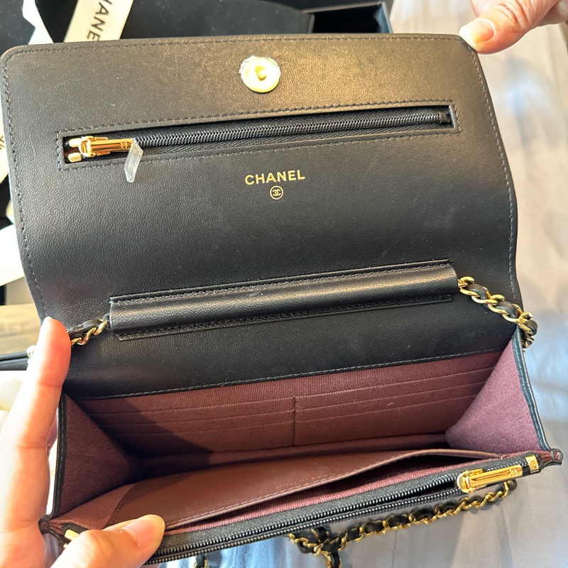 Chanel WOC黑金-10