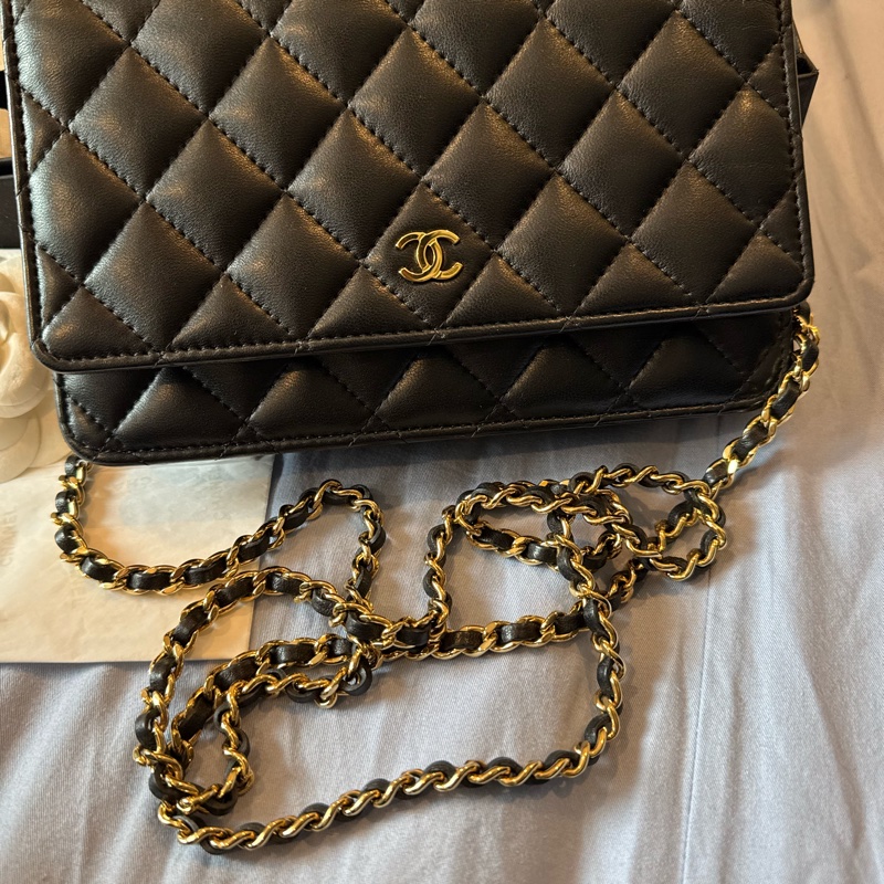 Chanel WOC黑金-12