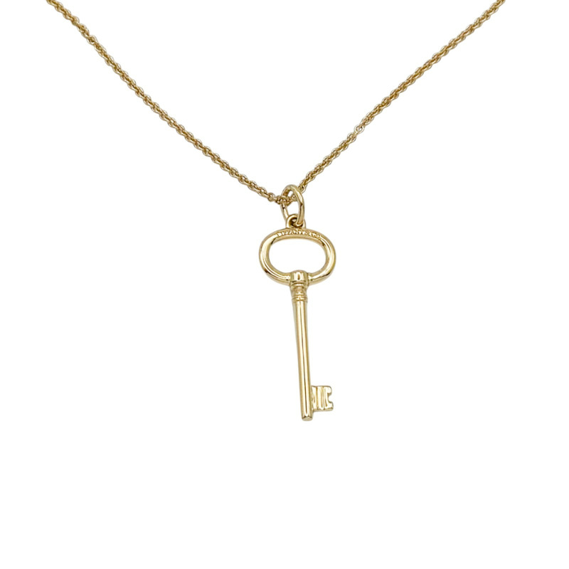 18K黃金 鑰匙墜飾 項鍊【Tiffany & Co 蒂芬妮】-0
