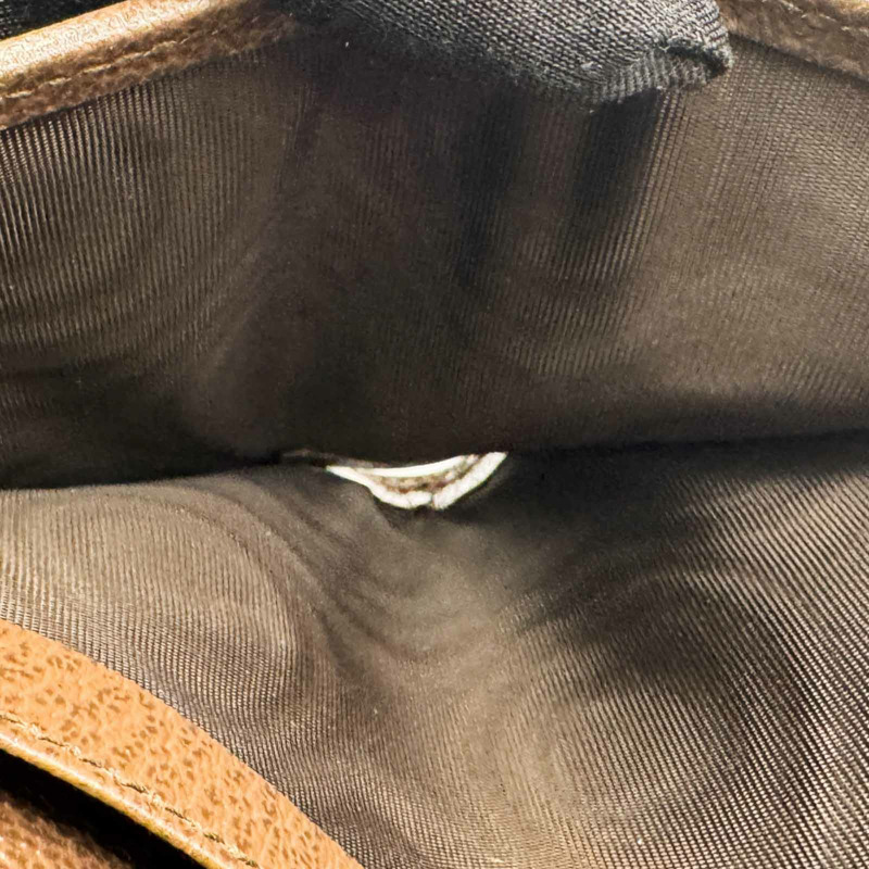 棕色牛皮 紅/綠帆布 short wallet 短夾 722941【GUCCI 古馳】 722941-6