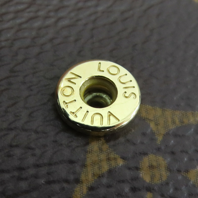 棕色 原花帆布 三折 Victorine 扣式短夾【LOUIS VUITTON LV 路易威登】 M62472-16