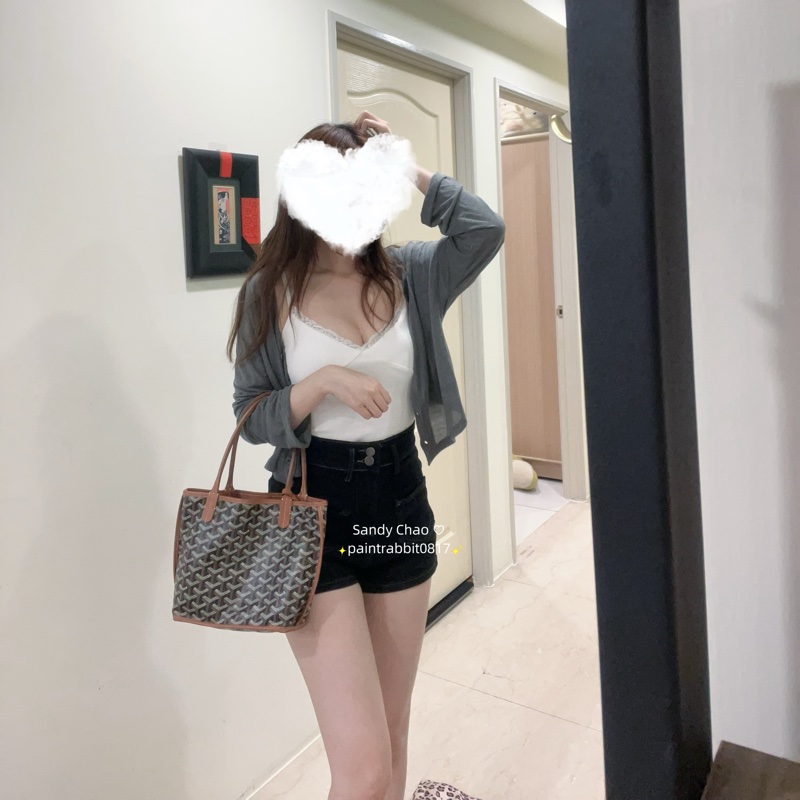 ෆ Goyard Mini Tote 焦糖黑-0