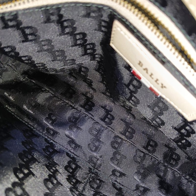 BALIY 托特包淺粉色羊皮印花絎縫單肩包斜挎包金色五金子袋2條可拆卸肩帶 9.8新-11