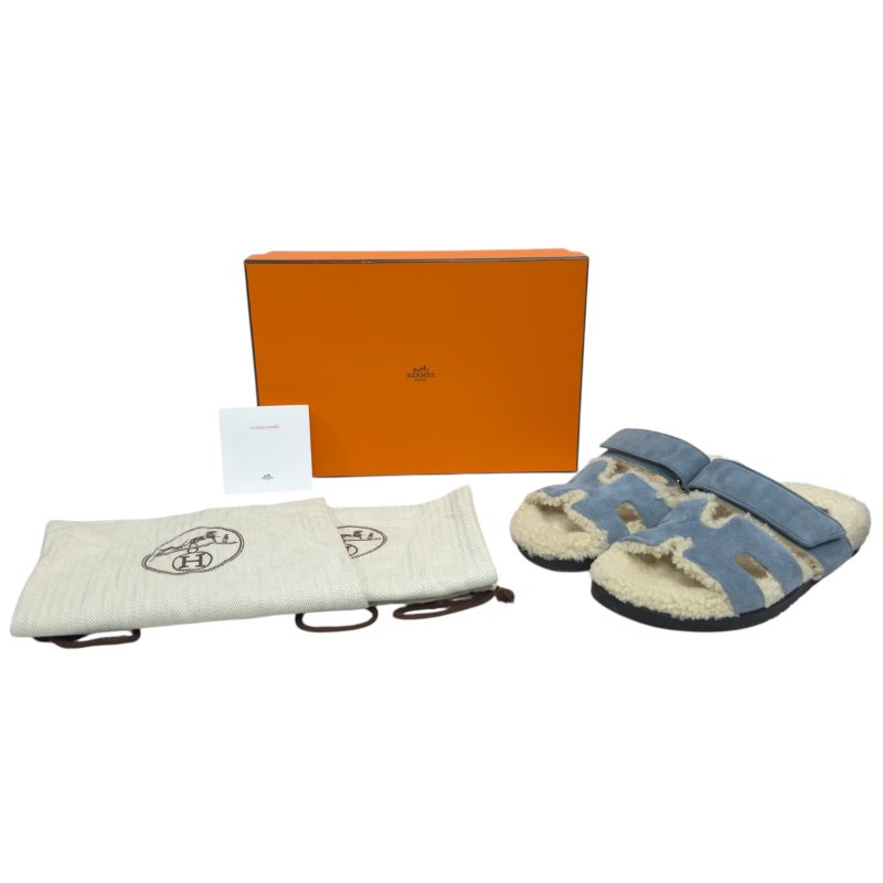 HERMES Chypre 毛毛 二舅鞋-1