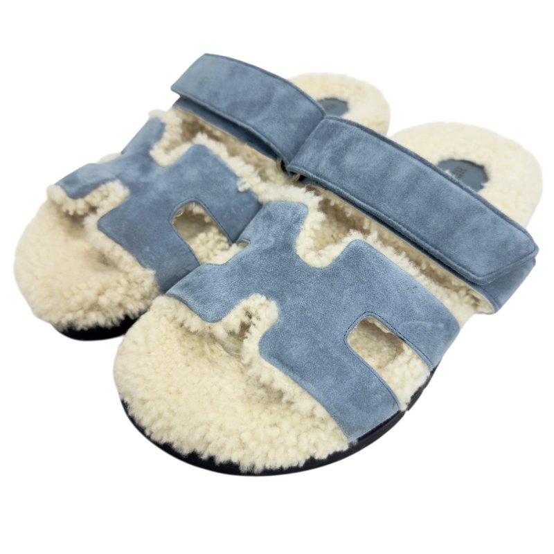 HERMES Chypre 毛毛 二舅鞋-2