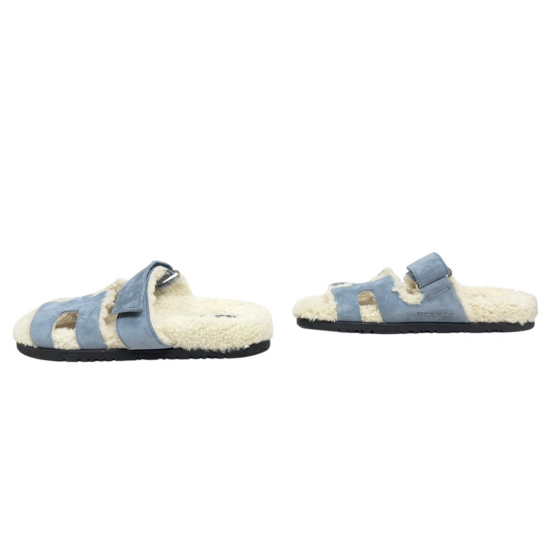 HERMES Chypre 毛毛 二舅鞋-4