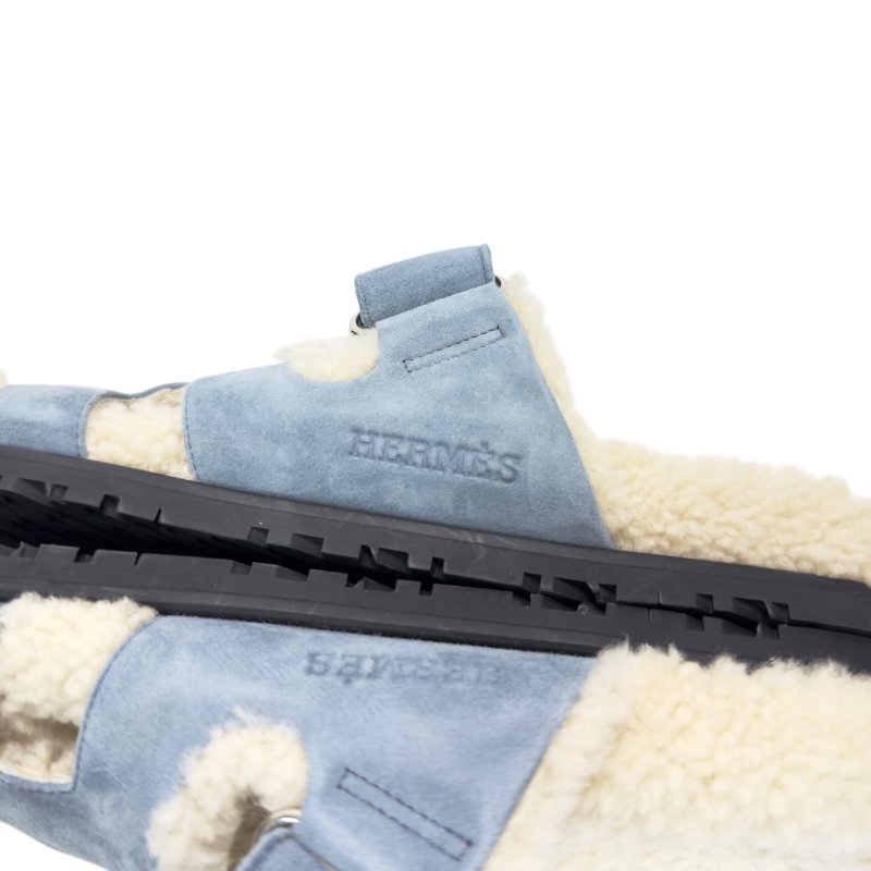 HERMES Chypre 毛毛 二舅鞋-9