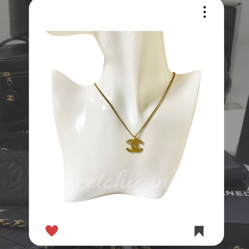 🛍️🎁 雙11🔥 11月新品上架 🔥💖 ✨香奈兒 Chanel 星星 CHANEL LOGO 金色項鏈🔥 香奈兒熱賣款 香奈兒經典款 頸鏈 CHANEL NECKLACE-3