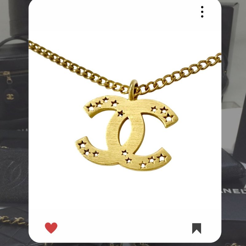 🛍️🎁 雙11🔥 11月新品上架 🔥💖 ✨香奈兒 Chanel 星星 CHANEL LOGO 金色項鏈🔥 香奈兒熱賣款 香奈兒經典款 頸鏈 CHANEL NECKLACE-4