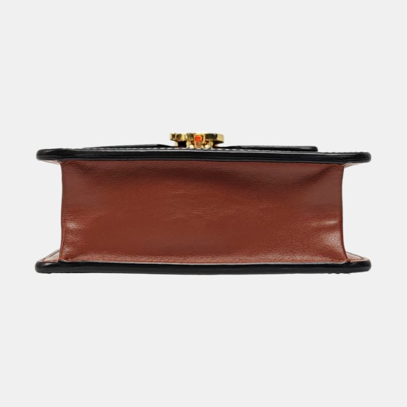 BURBERRY Robin 多色塗層帆布TB斜挎包單肩包 金色五金 可拆卸肩帶 9.8新-5