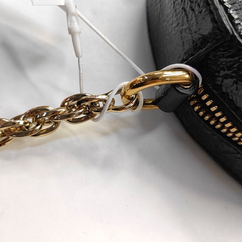 GUCCI Ophidia 迷你 黑色絨面革條紋織帶斜挎包單肩包 金色五金 9.8新-11