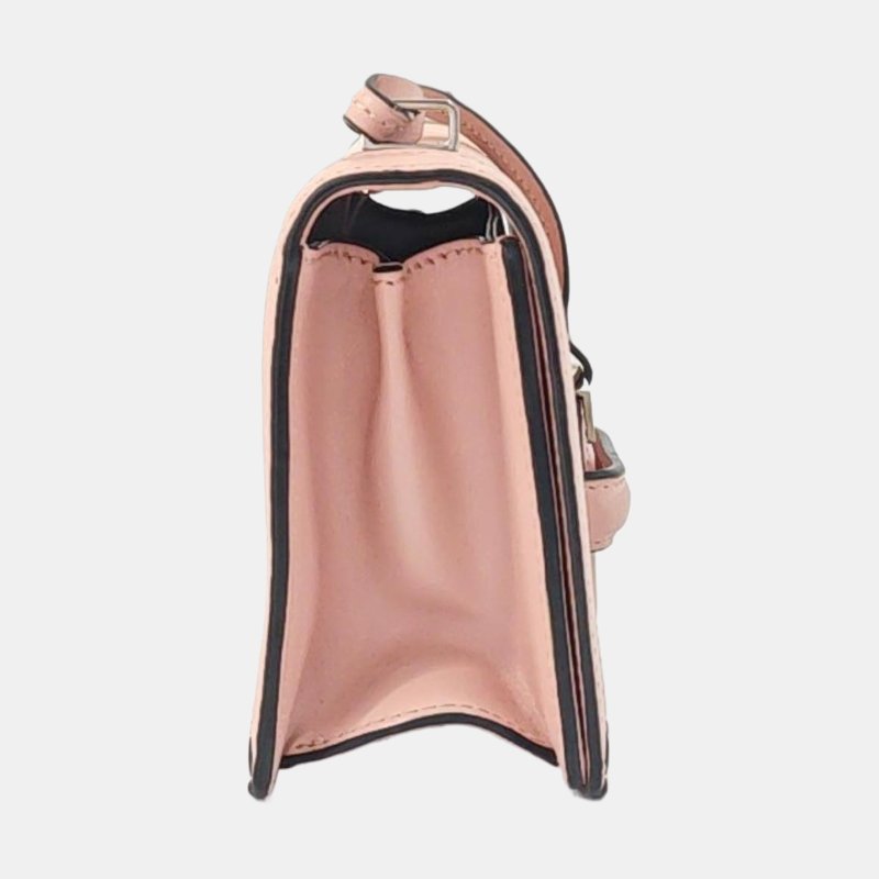 LOEWE Barcelona 多色牛皮單肩包斜挎包 銀色五金 可拆卸肩帶 9.8新-3