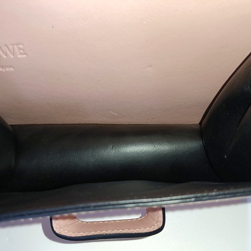 LOEWE Barcelona 多色牛皮單肩包斜挎包 銀色五金 可拆卸肩帶 9.8新-6