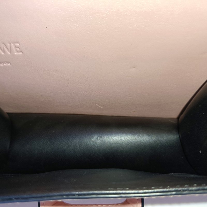 LOEWE Barcelona 多色牛皮單肩包斜挎包 銀色五金 可拆卸肩帶 9.8新-9