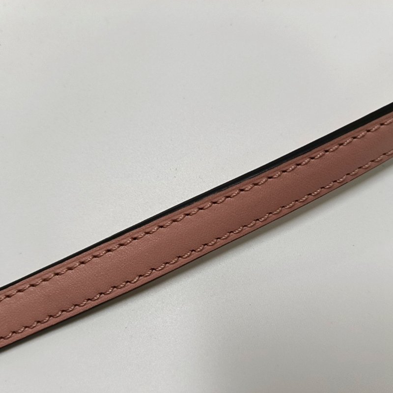 LOEWE Barcelona 多色牛皮單肩包斜挎包 銀色五金 可拆卸肩帶 9.8新-10