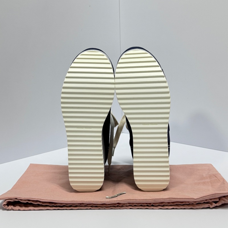 (全新品🎁) Miu Miu 千金運動風 增高休閒鞋 專櫃32000!-6