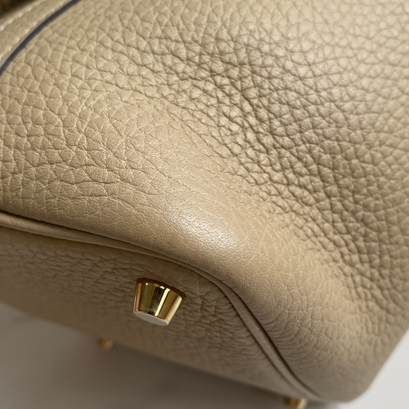 ®️Hermes p18菜籃子 奶茶色-20