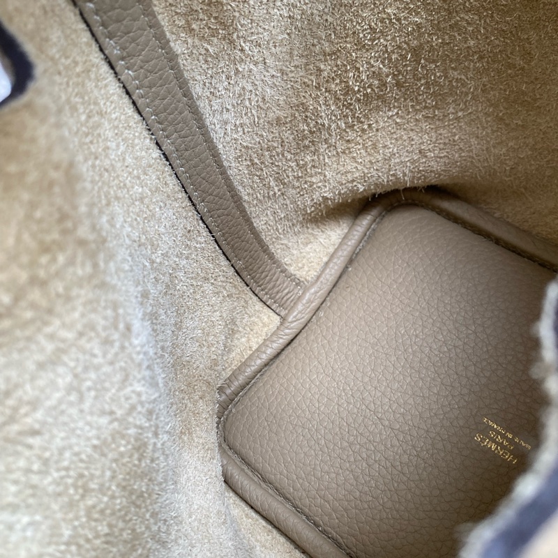 ®️Hermes p18菜籃子 奶茶色-27