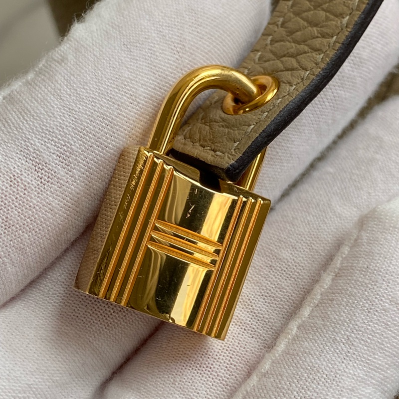 ®️Hermes p18菜籃子 奶茶色-31