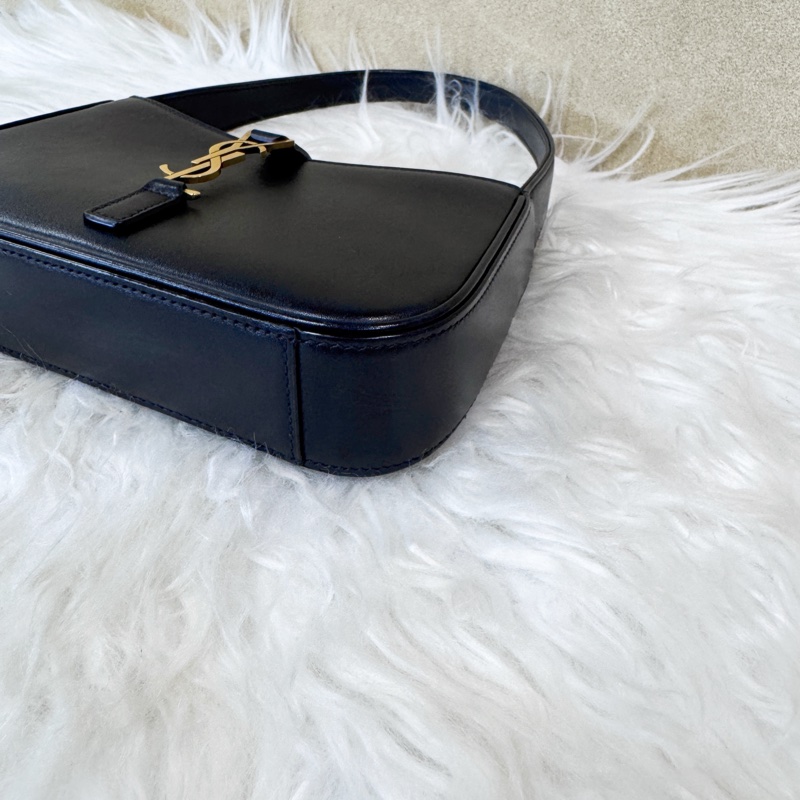 YSL Mini LE5A7 黑滑面牛皮手提包-6