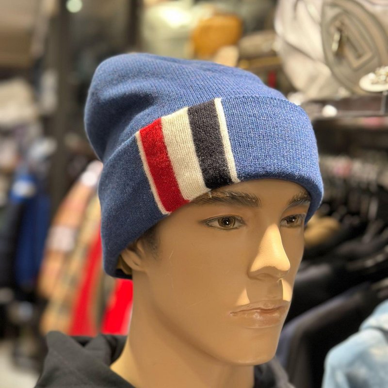 💎Han's house精品服飾💎THom Browne TB 100% 初剪美利奴 羊毛 毛帽 帽子 現貨 原價9900-8