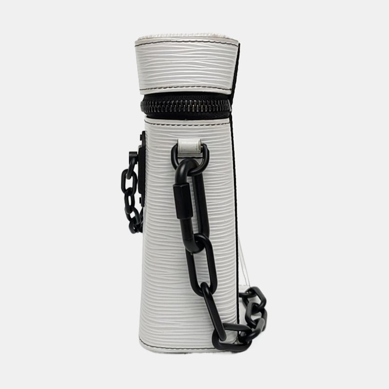 LOUIS VUITTON PHONE BOX 白色EPI牛皮水波紋相機包單肩包手提包斜挎包 黑色五金-2