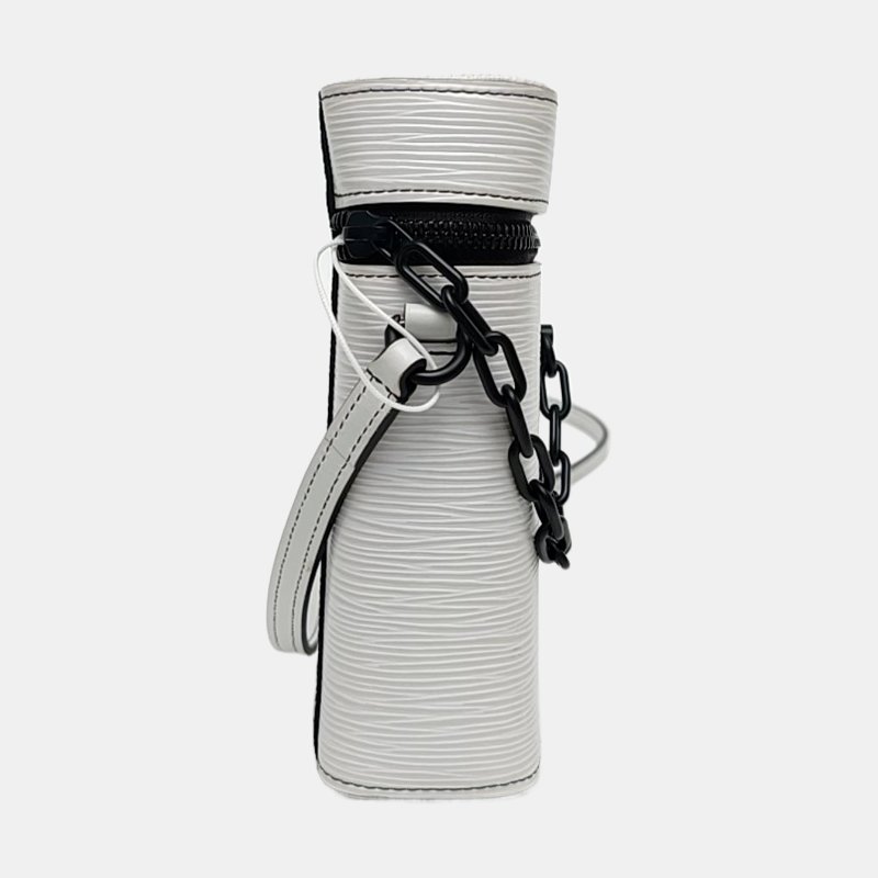 LOUIS VUITTON PHONE BOX 白色EPI牛皮水波紋相機包單肩包手提包斜挎包 黑色五金-3