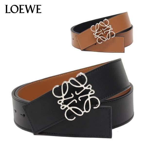 💎Han's house精品服飾💎 LOEWE 雙面用 4cm 寬 皮帶 原價22000-3