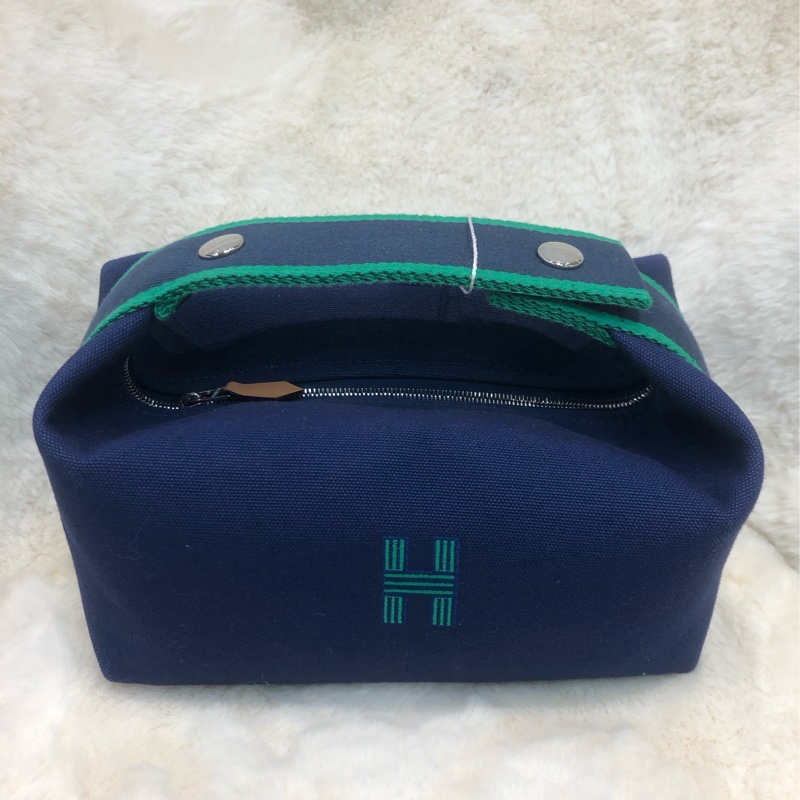 Hermes 藍色飯盒袋 (細) XB879-0