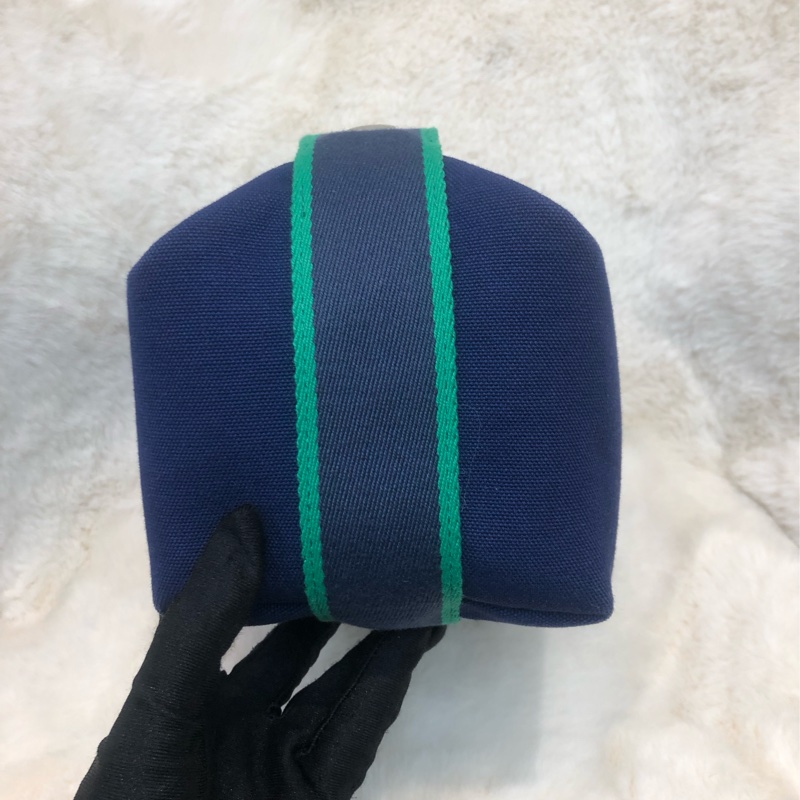 Hermes 藍色飯盒袋 (細) XB879-2