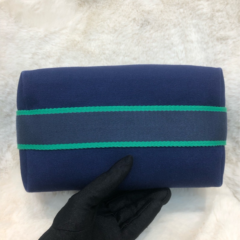 Hermes 藍色飯盒袋 (細) XB879-4