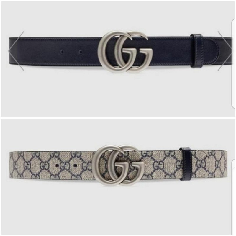 💎Han's house精品服飾💎GUCCI 古馳 金屬 老花 雙面用 腰帶 皮帶 寬3.6cm 原價18500-2