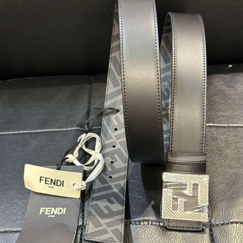 💎Han's house精品服飾💎Fendi 芬迪 雙面用 皮帶 寬 3.5 CM 意大利製 現貨 90 ~ 100 原價19400-2